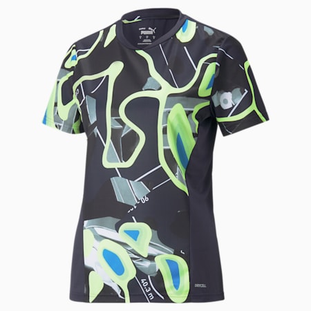 เสื้อเจอร์ซีย์ผู้หญิง individualLiga Graphic Football, Parisian Night-Fizzy Light, small-THA