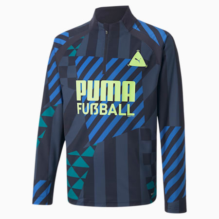 キッズ サッカー PUMA FUSSBALL PARK トレーニングトップ 120-160cm, Parisian Night-Blue Glimmer, small-JPN