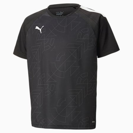 Maglia da calcio teamLIGA Graphic per ragazzi, PUMA Black-asphalt, small