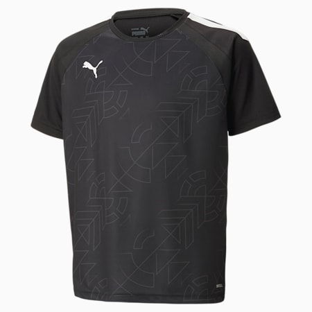 Młodzieżowa koszulka piłkarska teamLIGA Graphic, PUMA Black-asphalt, small