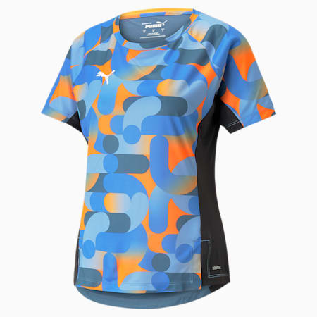 Damska koszulka piłkarska individualBLAZE, Deep Dive-Ultra Orange, small