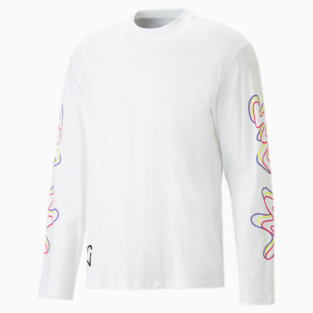 T-shirt à manches longues Neymar Jr Creativity, PUMA White-Fluo Yellow, small