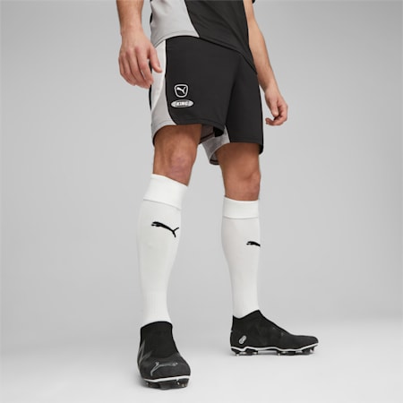 KING Pro Men's Football Shorts, PUMA Black-PUMA White, small-AUS