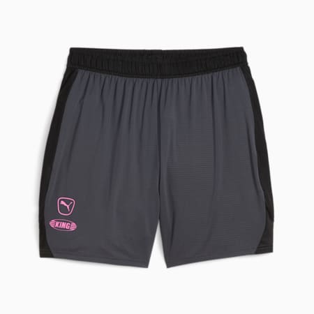 Short de football KING Pro Homme, Strong Gray-PUMA Black, small-DFA