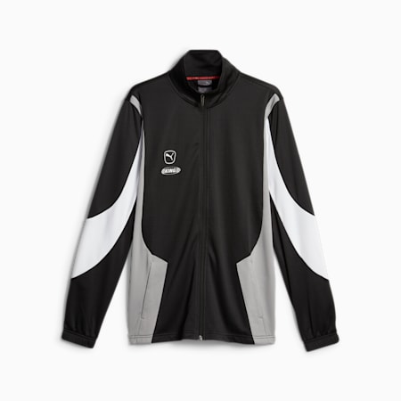 KING Pro Men's Football Jacket, PUMA Black-Concrete Gray, small-AUS