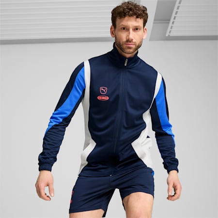KING Pro Men's Football Jacket, Club Navy-Bluemazing, small-NZL