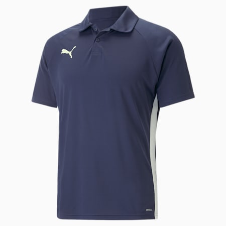 teamLIGA poloshirt voor heren, PUMA Navy, small