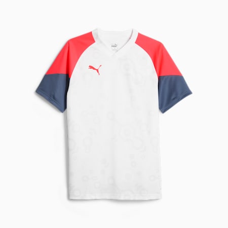 חולצת כדורגל individualCUP, PUMA White-Fire Orchid, small-DFA