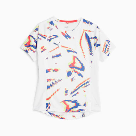 Camiseta de fútbol individualBLAZE para mujer, Fire Orchid-PUMA White, small