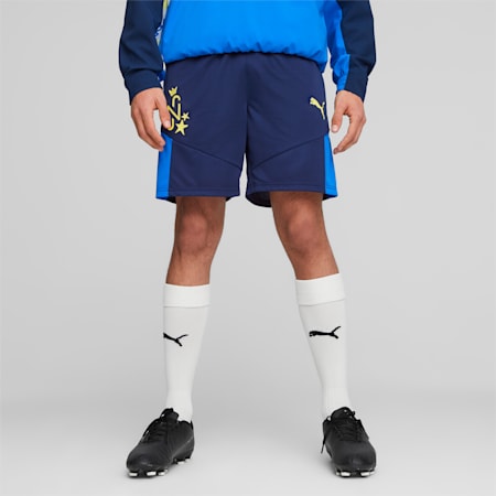 Shorts de fútbol Neymar Jr para hombre, Persian Blue-Racing Blue, small