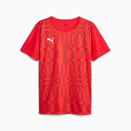 individualRISE Men's Graphic Jersey, PUMA Red-PUMA Black, small-SEA