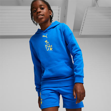 Hoodie de football Neymar Jr Enfant et Adolescent, Racing Blue, small