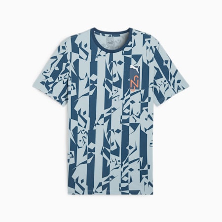 PUMA x NEYMAR JR Creativity T-Shirt, Ocean Tropic-Turquoise Surf, small