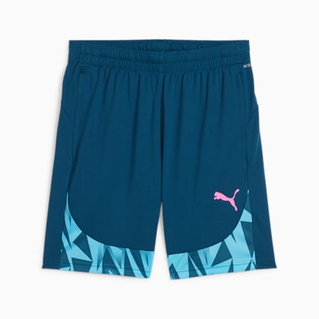 individualFINAL Men's Football Shorts, Ocean Tropic-Bright Aqua, small-PHL