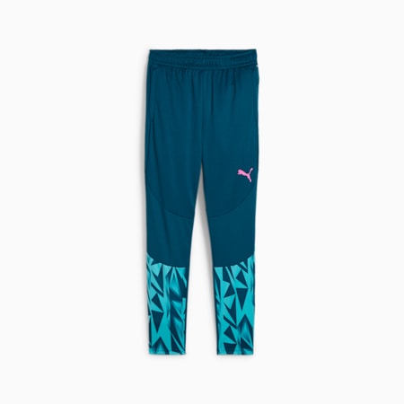individualFINAL Men's Football Training Pants, Ocean Tropic-Bright Aqua, small