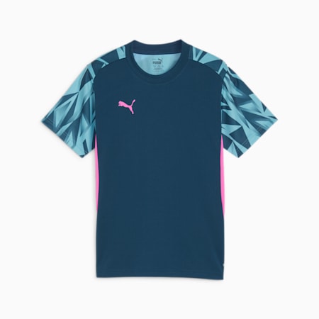 Camiseta de fútbol individualFINAL juvenil, Ocean Tropic-Bright Aqua, small