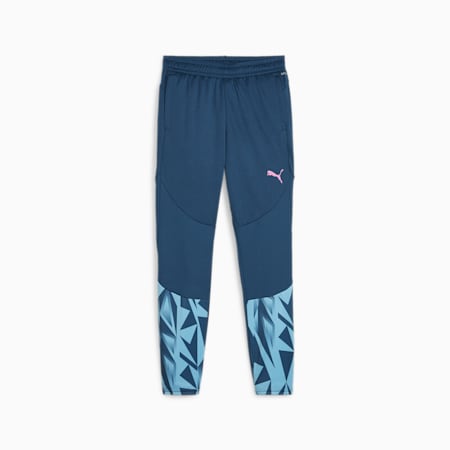 Pantaloni da calcio individualFINAL junior, Ocean Tropic-Bright Aqua, small