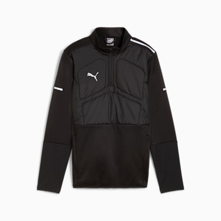 Maglia con zip corta individualWinterised per ragazzi, PUMA Black, small