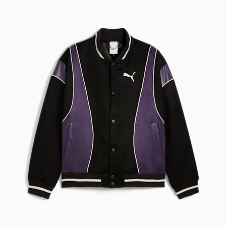 BADTTW Varsity-Jacke Herren, PUMA Black-Evening Moon, small