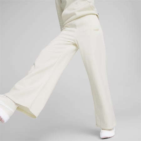 Essentials+ רקמה מכנסיים רחבים נשים, no color, small-DFA