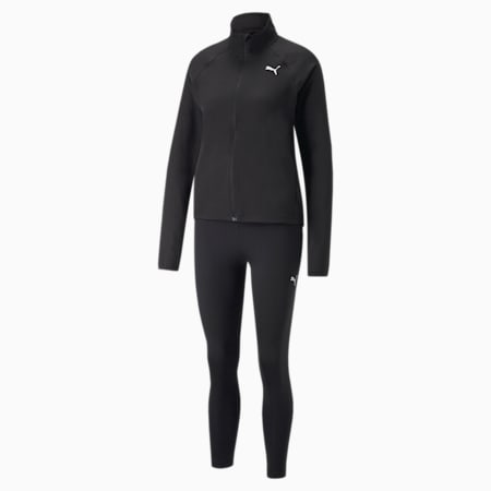 Active Woven Women's Tracksuit, Puma Black, small-IND