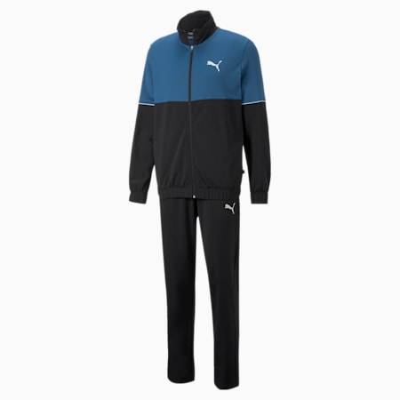 Knitted Men's Tracksuit, Lake Blue, small-IND