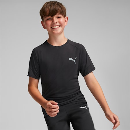 Młodzieżowa koszulka Evostripe, Puma Black, small