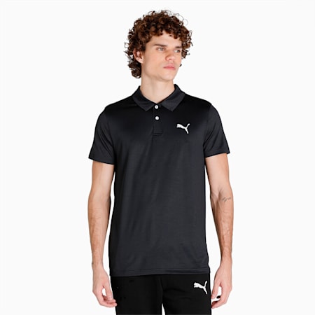 All in Men's Training Polo T-shirt, Puma Black, small-IND