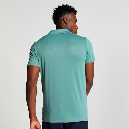 All in Men's Training Polo T-shirt, Adriatic, small-IND