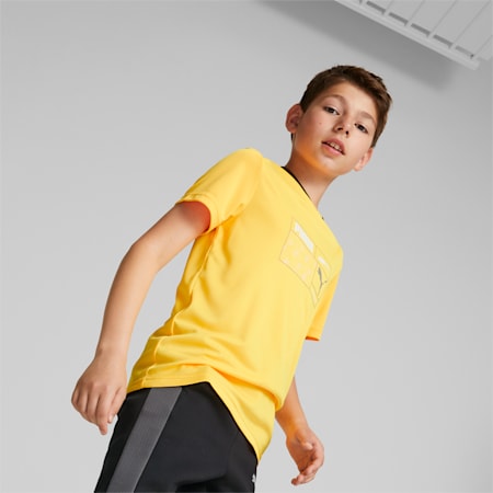 Active Sports Graphic Tee Youth, Sun Stream, small-SEA