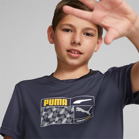 Active Sports Graphic Tee Youth, Parisian Night, small-PHL