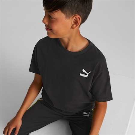 Młodzieżowa koszulka Classics Matchers, Puma Black, small