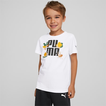 Small World Tee Kids, Puma White, small-DFA