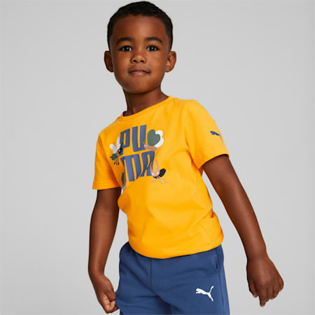 חולצת טי Small World לילדים ולילדות, Tangerine, small-DFA