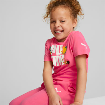 T-shirt Small World Enfant, Sunset Pink, small