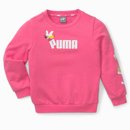 Small World Crew Neck Sweatshirt - Infants 0-4 years, Sunset Pink, small-AUS