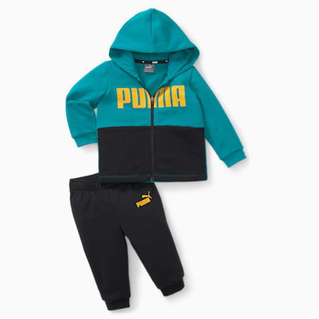Minicats Colourblock Jogger Suit Babies, Deep Aqua, small