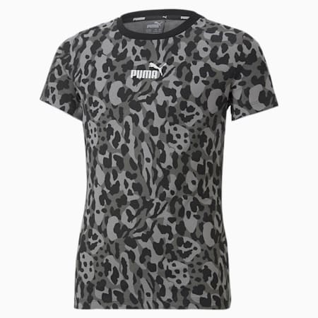 T-shirt imprimé Alpha Enfant et Adolescent, Puma Black-AOP, small