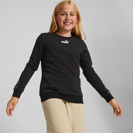 Alpha Sweatshirt mit Rundhalsausschnitt Jugend, Puma Black, small