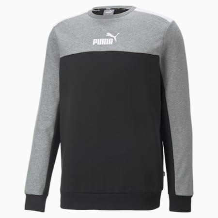 Colorblock Men's Regular Fit Sweatshirt, Puma Black, small-IND