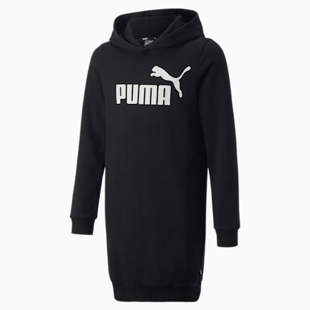 Essentials Logo Hooded Dress Youth, Puma Black, small-DFA