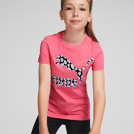 Classics '90s Prep Logo Youth Tee, Sunset Pink, small-AUS