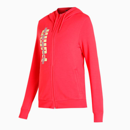 PUMA Graphic Women's Hoodie, Paradise Pink, small-IND
