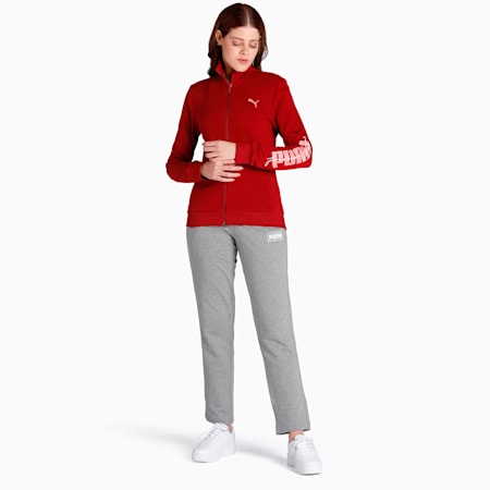 PUMA Graphic Women's Regular Fit Jacket, Intense Red, small-IND