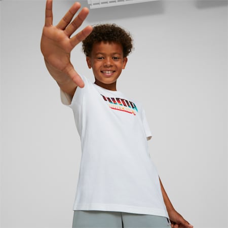 Camiseta juvenil PUMA x MINECRAFT Graphic, Puma White, small