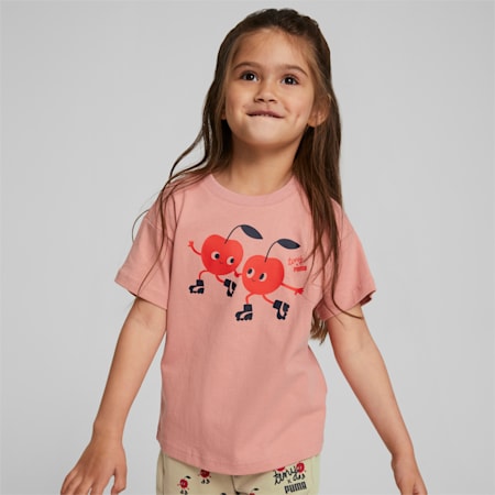 PUMA x TINY COTTONS Kids' T-Shirt, Rosette, small-AUS