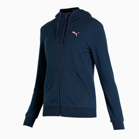 PUMA Full-Zip Women's Hooded Jacket, Spellbound, small-IND