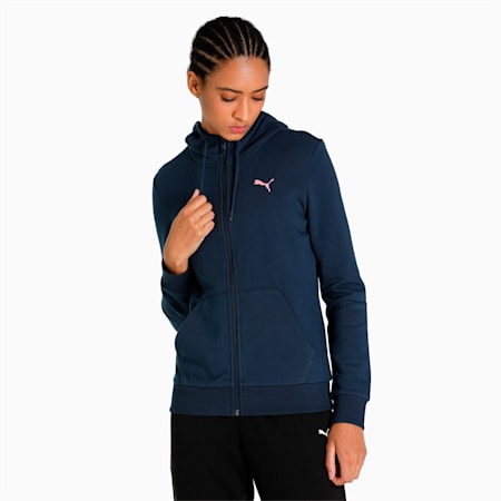 PUMA Full-Zip Women's Hooded Jacket, Spellbound, small-IND
