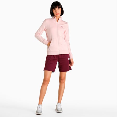 PUMA WMN Graphic Women's Regular Fit Jacket, Lotus, small-IND