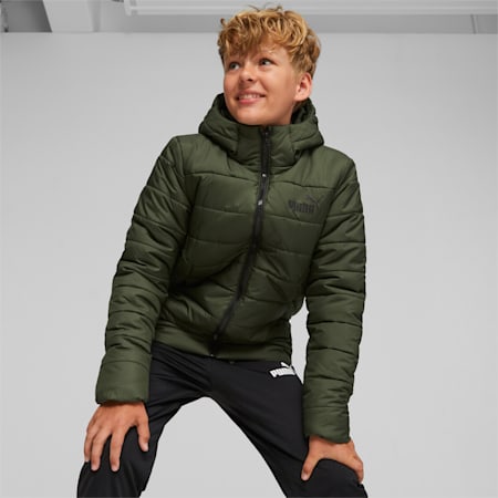 Essentials Padded Jacket Youth, Myrtle, small
